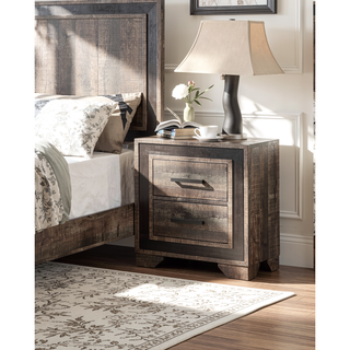 Sunvega Light Brown Queen Size Upholstered Burlap Fabric Headboard Platform Bed