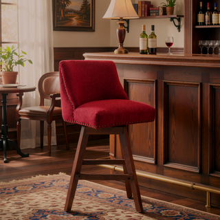 Sunvega 360-Degree Swivel Barstools with Soft Foam and Steel Spring Filler
