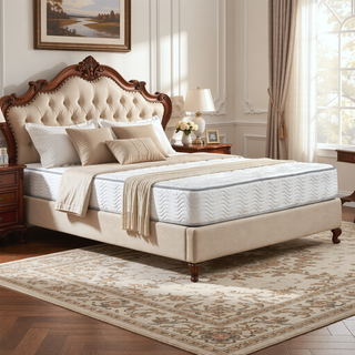 Sunvega Premium 9 Inch Medium Pocket Coil Bed in a Box Spring Mattress