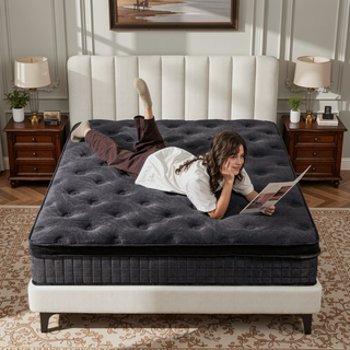 Sunvega 10 Inch Full Size Breathable Cool Gel Memory Foam Hybrid Mattress