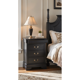 Sunvega Black Lingerie Chest with Multiple Drawers for Organized Storage