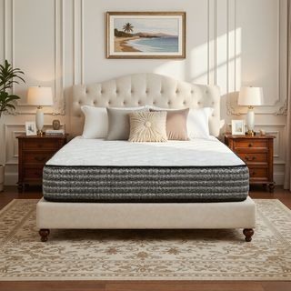 Sunvega 12" King Size Hybrid Plush Top Gel Memory Foam & Pocket Spring Mattress