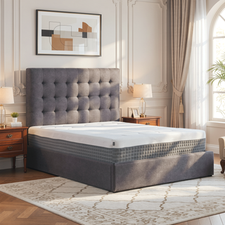 Sunvega 12 Inch 5-Layer Hybrid Memory Foam and Coil Mattress with Anti-Skid Knit Cover