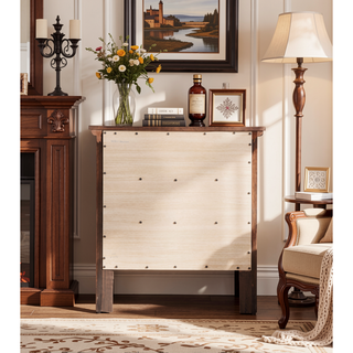 Sunvega Dark Brown Tufted Polyurethane Upholstered King Size Bed Frame
