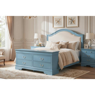 Sunvega Dark Brown Tufted Polyurethane Upholstered King Size Bed Frame