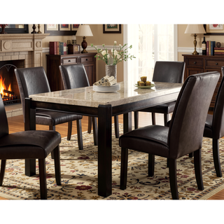 Sunvega Modern Natural Tone Dining Table with Open Lower Shelf for Kitchen