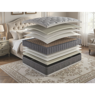 Sunvega Queen Size DreamFlex Plush Two Sided Mattress with Bamboo Fabric