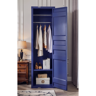 Sunvega Industrial White Cargo Wardrobe with Hanging Rod and Secure Lock