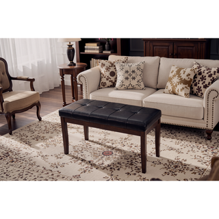 Sunvega 5 Piece Dining Set with Upholstered Chairs Bench and Faux Marble Tabletop