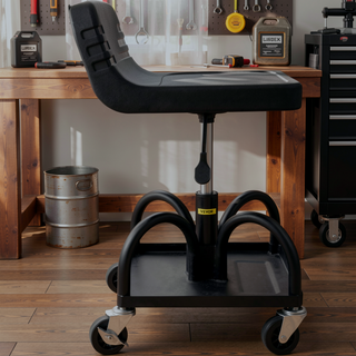 Sunvega 300LBS Capacity Adjustable Rolling Garage Stool with Tool Tray and Wheels