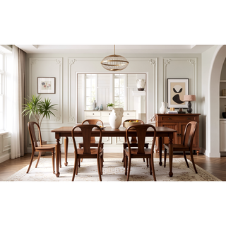 Sunvega Natural Wood Grain Bar Table With Two Drawers For Modern Home Use