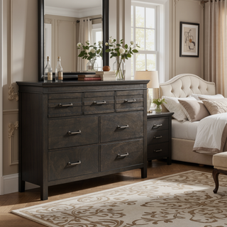 Sunvega White Finish Transitional Style Wooden Nightstand with 2 Dovetail Drawers