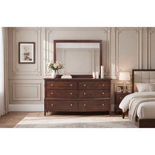 Sunvega Gray Finish Birch Veneer 3 Drawer Nightstand with Nickel Hardware