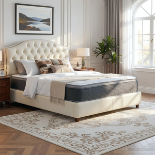 Sunvega 8 in. Queen Size Hybrid Pocket Spring and Gel-Infused Memory Foam Mattress