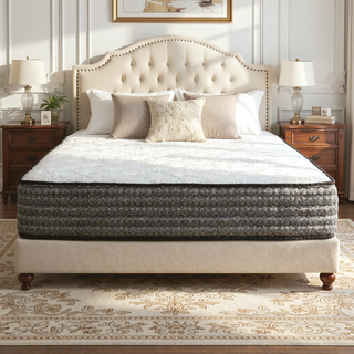 Sunvega 12" King Size Hybrid Plush Top Gel Memory Foam & Pocket Spring Mattress