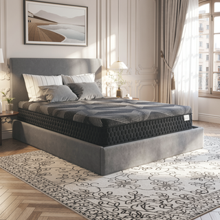 Sunvega Diamond Matrix Copper Cooling Hybrid Waterfall Top Mattress with Medium Feel