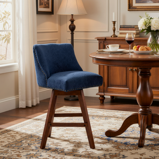 Sunvega 360-Degree Swivel Barstools with Soft Foam and Steel Spring Filler