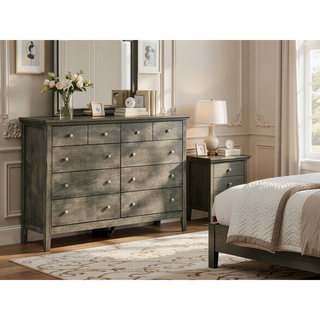 Sunvega Dark Brown Tufted Polyurethane Upholstered King Size Bed Frame