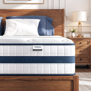 Sunvega 12 Inch Queen Hybrid Mattress with Cooling Memory Foam and Pocket Coils for Motion Isolation