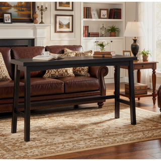 Sunvega 4-Piece Counter Height Dining Set with Table and 3 Stools in White and Coffee
