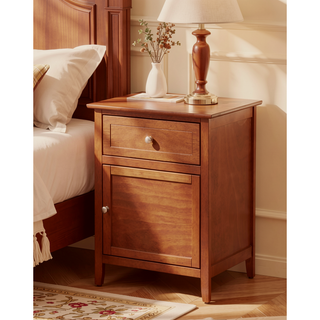 Sunvega Bright Yellow Fully Assembled Nightstand with Drawer for Small Spaces