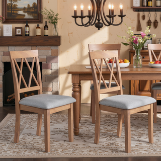 Sunvega Modern Faux Marble Dining Table with Solid Wood Legs for Kitchen Living Room