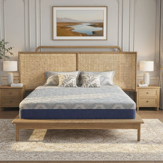 Sunvega 10" Hybrid Queen Mattress with Isotonic Memory Foam and Lumbar Support