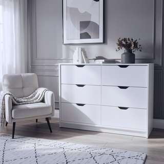 Sunvega Wenge 4-Drawer Dresser with Smooth Gliding Drawers for Organized Bedroom Storage