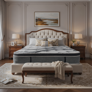 Sunvega Plush Euro Top Hybrid Pocket Coil Full Size Mattress in a Box