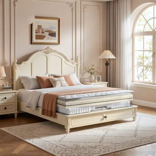 Sunvega 9 in. Full Size Pocket Coil Spring Mattress with Pressure Relief and Low Motion Transfer