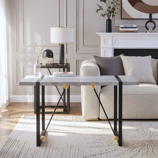 Sunvega Round MDF Dining Table for Kitchen with 42 Inch Spacious Tabletop