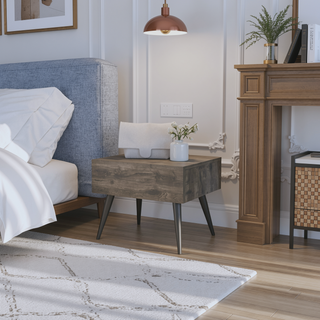 Sunvega Floating Nightstand with Spacious Drawer and Sleek Wall-Mounted Design