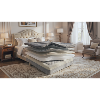Sunvega Hybrid Core 14" Mattress with Memory Foam and Pocket Inner Spring