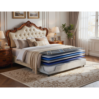 Sunvega 14" Firm Cooling Hybrid Mattress with Individually Wrapped Coils
