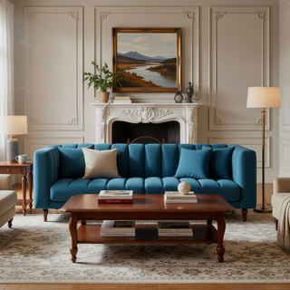 Sunvega Upholstered Tufted Accent Bench with Exquisite Backless Design for Modern Interiors