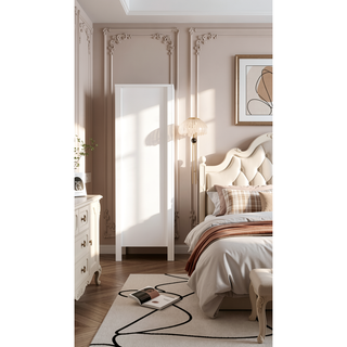Sunvega Dark Brown Tufted Polyurethane Upholstered King Size Bed Frame