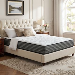 Sunvega Plush Gel Memory Foam and Pocket Coil Hybrid Mattress for Enhanced Support