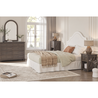 Sunvega Rustic Farmington Nightstand with Drawer and Open Cubby for Bedroom