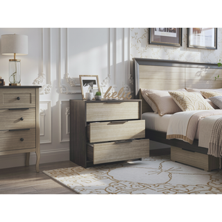 Sunvega Superior Top Light Gray Dresser with 3 Large Storage Drawers