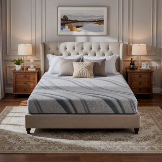 Sunvega 8" Firm King Cooling Gel Memory Foam Mattress with Heat Wicking Fabric