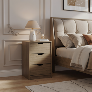 Sunvega White 5 Drawer Tall Dresser with Pull Out System Compact Size