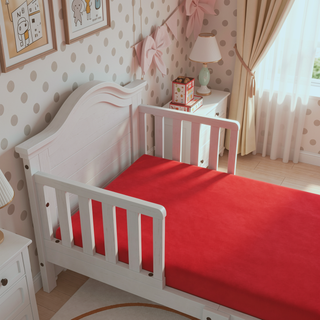 Sunvega Kids 5 Inch Red Twin Mattress with Water Resistant Cover and Memory Foam
