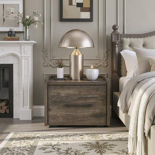 Sunvega Floating Nightstand with Handy Drawer and Surface for Bedroom Storage