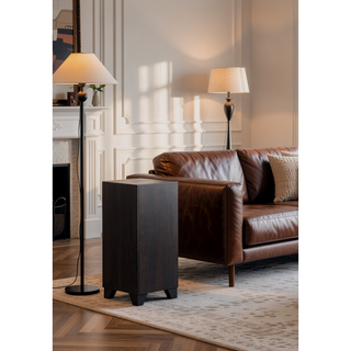 Sunvega Madison Espresso Finish Nightstand with 2 Large Storage Drawers and Wood Frame