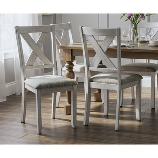 Sunvega Farmhouse Style Rustic Finish Upholstered Cushion Seat Dining Bench