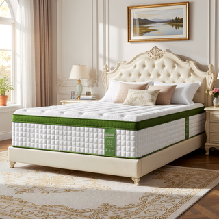 Sunvega 14 Inch Queen Size Hybrid Mattress with Gel Memory Foam and Pocket Springs for Pressure Relief