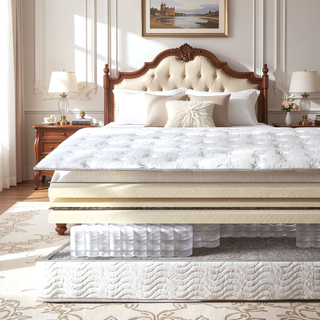Sunvega Premium 9 Inch Medium Pocket Coil Bed in a Box Spring Mattress