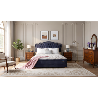 Sunvega Restonic 14.5 Inch Euro Top Mattress with Cooling Foam and Reinforced Lumbar Support