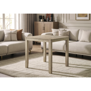 Sunvega Contemporary Gray Finish Rectangular Dining Table Seating Six