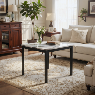 Sunvega Transitional Style Velvet like Fabric Bar Table and 4 Bar Stools